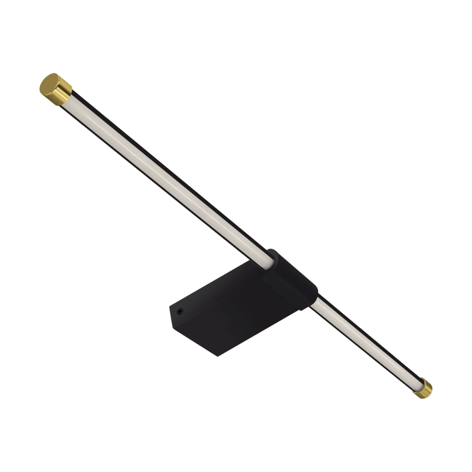 Badeværelsesbelysning - Spejllampe sort - 60 cm - 1010 lm - IP44